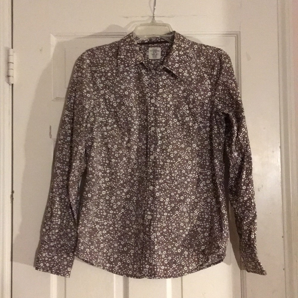 3 for $15 L.O.G.G Brown & White Floral Button Down